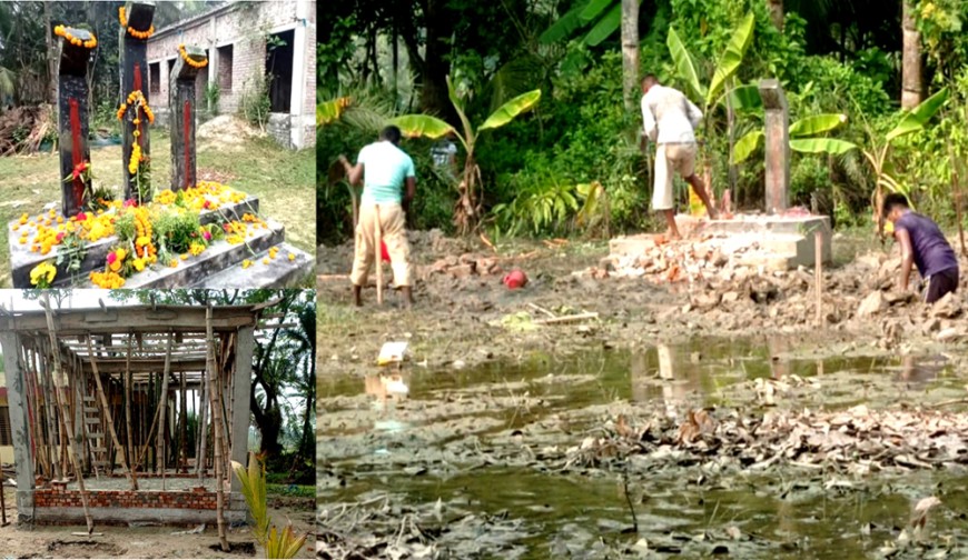 স্কুলের শহীদ মিনার ভেঙে টয়লেট নির্মাণ, দুই শিক্ষক গ্রেপ্তার